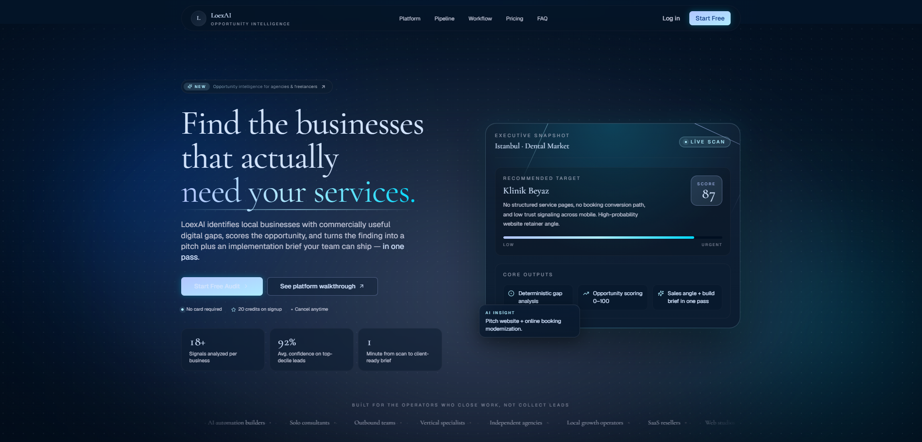 LoexAI - AI-Powered Local Opportunity Engine